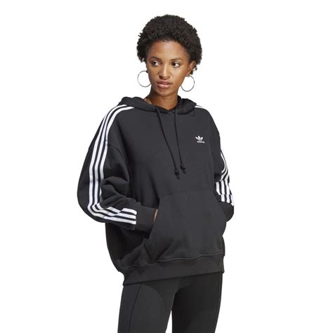 adidas kapuzenpullover schwarz damen|schwarzer Kapuzenpullover für Damen .